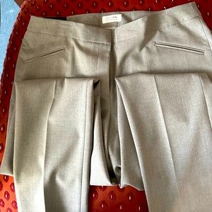 Tahari Authur S Levine slim leg slacks sz 12/ Alyssa - Heather Grey